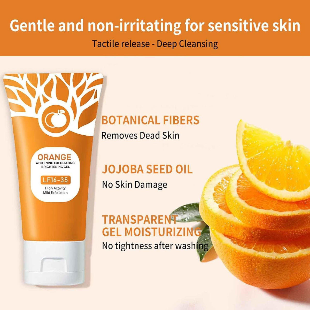 Orange Exfoliating Gel for Face & Body جل البرتقال المقشر للوجه والجسم